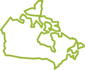 map of canada outline