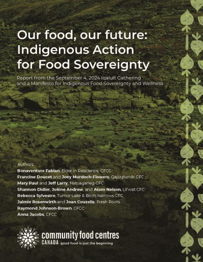 Cover for Our food, our future Indigenous food sovereignty report